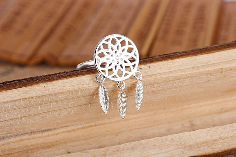 Dream the Fantasy Ring - Dreamcatcher Feather Tassel Ring - Low Stock