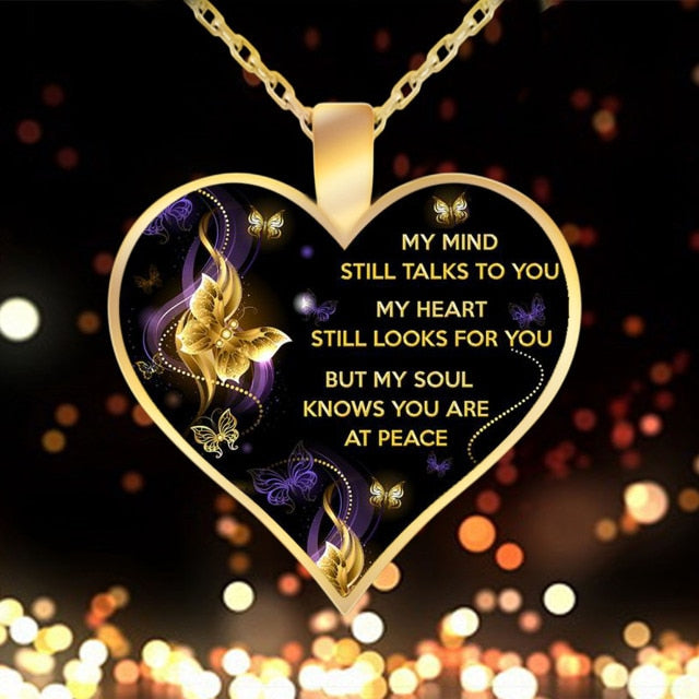 58% OFF CHRISTMAS SALE -My Mind Still Talks To You Memorial Pendant Necklace [LOW STOCK] - [shop_https://lux.calmkingdom.co/